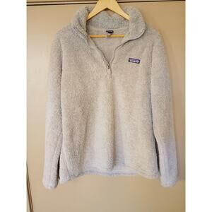 Patagonia Los Gatos 1/4 Zip Fleece Pullover Gray Sherpa fuzzy cozy outdoorsy